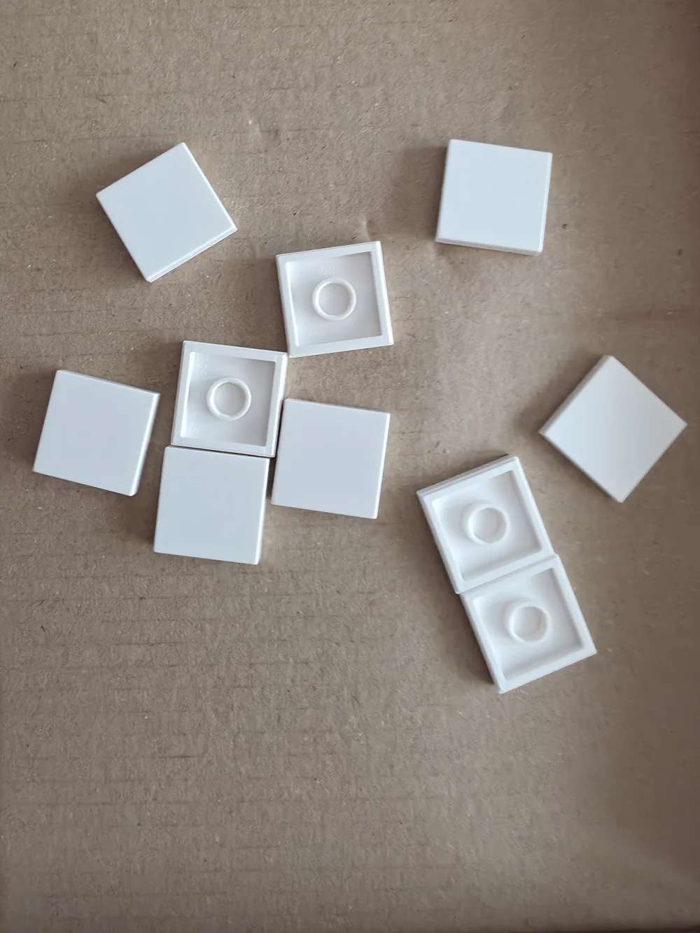 2x2 LEGO #3068 White Tile 2 x 2 Lot of 10
